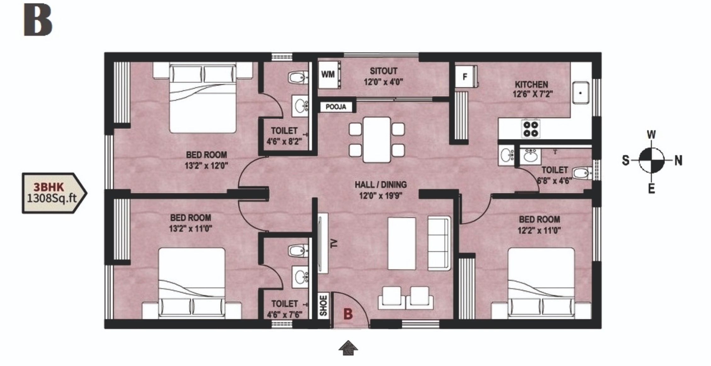 B Floor-plan