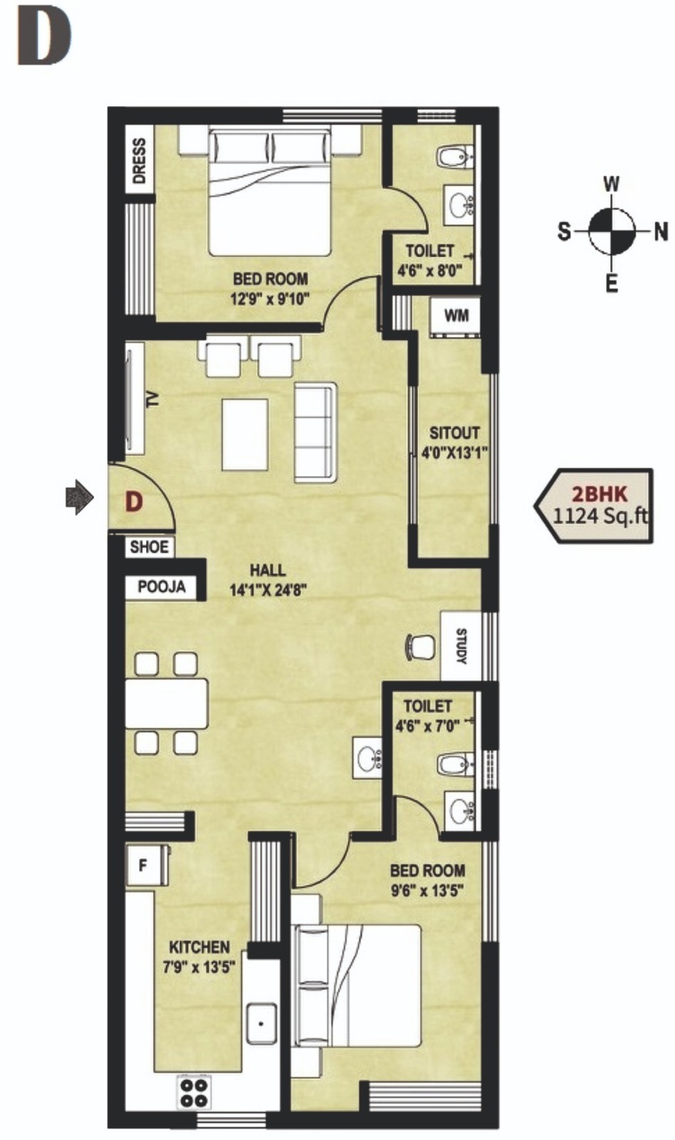 B Floor-plan