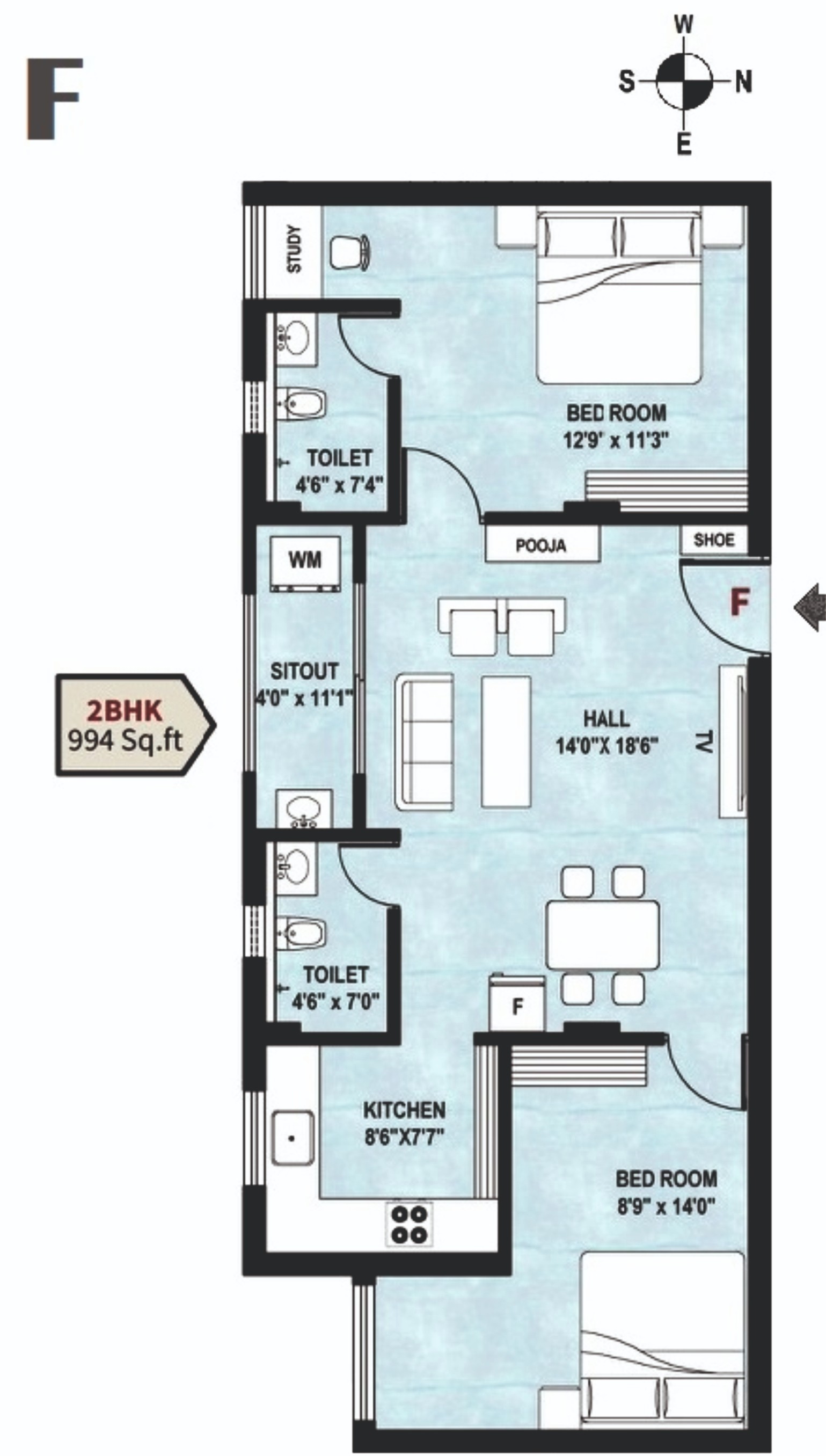 B Floor-plan